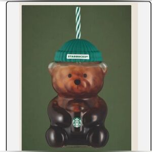 Starbucks Merrython Bearista Glass Cold Cup – NIB White Box, Limited Edition